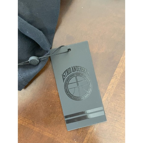 Astrid Andersen Basic Long Sleeve Shirt Black Unisex M New with Tags - Picture 6 of 10